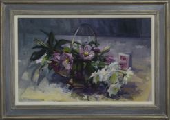 LENTEN ROSES, AN OIL BY MARION DRUMMOND