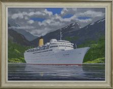 M.V. "SEA PRINCESS", AN OIL BY JOHN NICHOLSON