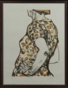 REDHEAD, A LITHOGRAPH BY DOROTHY BLACK