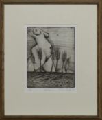 DOCKAN, AN ETCHING BY FRED CRAYK