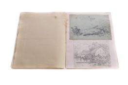 ALBUM OF SKETCHES AND PRINTS BY EDMUND THORNTON CRAWFORD AND OTHERS