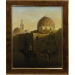 NORTHWEST CORNER OF SAYED ZAINAB MOSQUE, CAIRO, AN OIL BY PAUL ELLIS