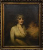 PORTRAIT OF A LADY, AN OIL FROM THE CIRCLE OF SIR HENRY RAEBURN