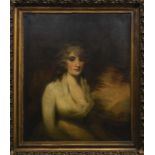 PORTRAIT OF A LADY, AN OIL FROM THE CIRCLE OF SIR HENRY RAEBURN