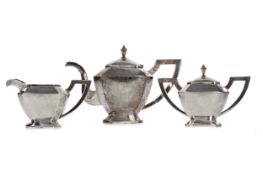 A CHINESE SILVER TEA SERVICE