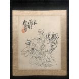 A GROUP OF TWO CHINESE INK DRAWINGS AFTER SU RENSHAN