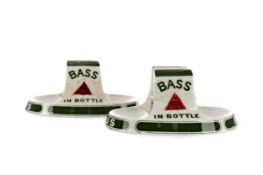 A PAIR OF MINTONS FOR BASS BEER TABLE VESTAS