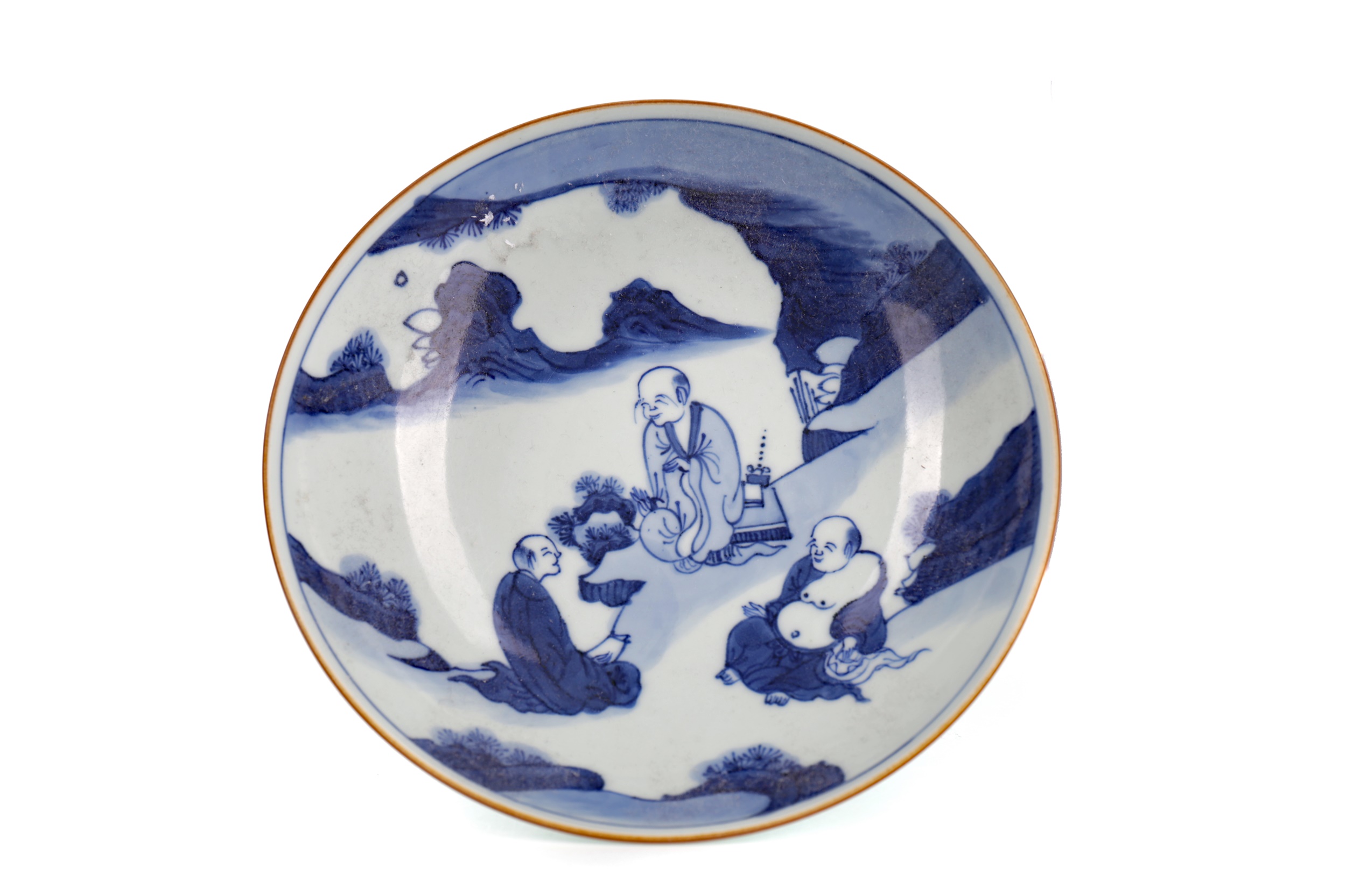 A 20TH CENTURY CHINESE BLUE AND WHITE BOWL