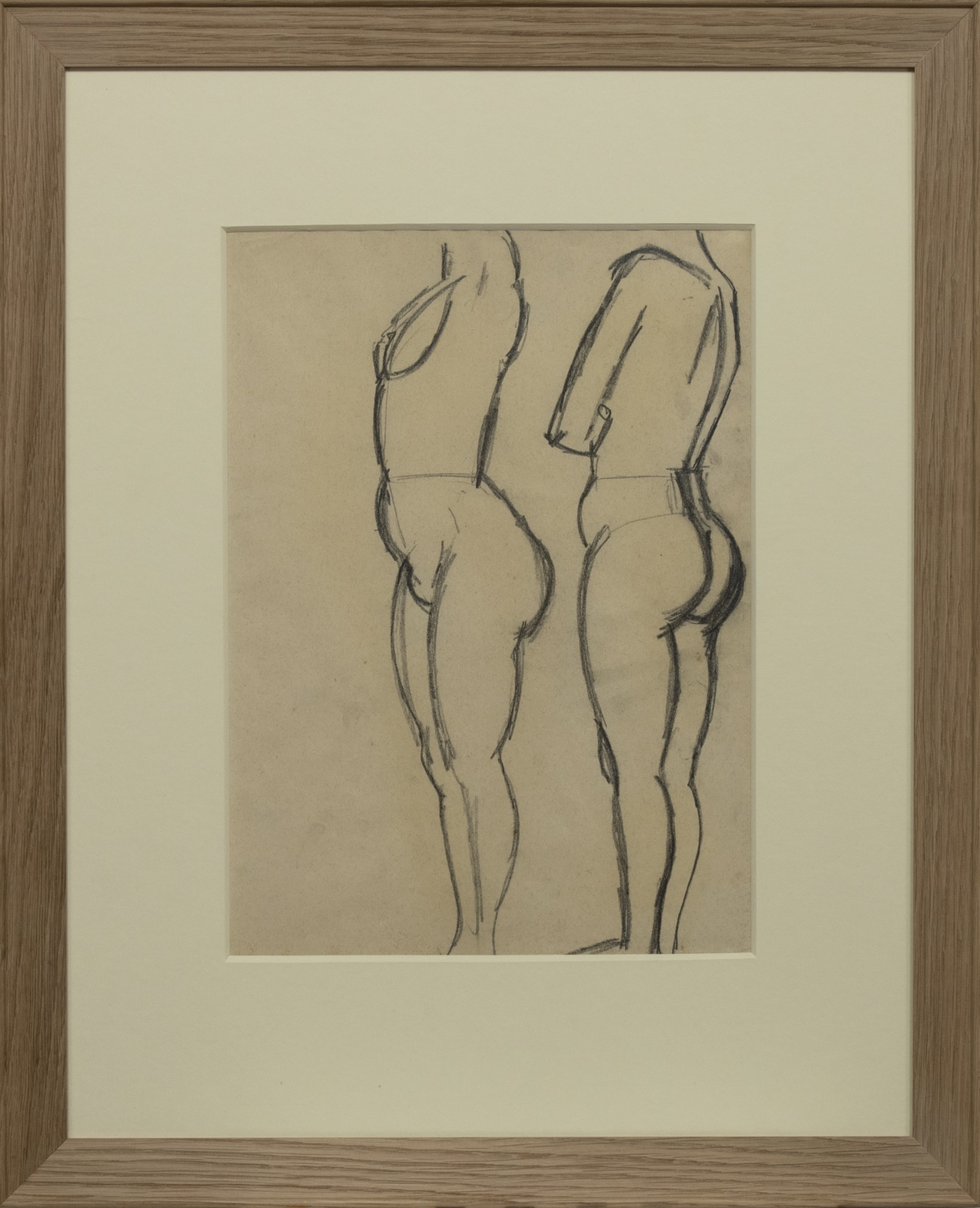 TWO STANDING NUDES, A SKETCH BY JOHN DUNCAN FERGUSSON