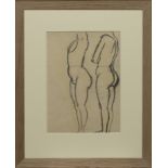 TWO STANDING NUDES, A SKETCH BY JOHN DUNCAN FERGUSSON