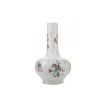 A 20TH CENTURY CHINESE FAMILLE ROSE VASE