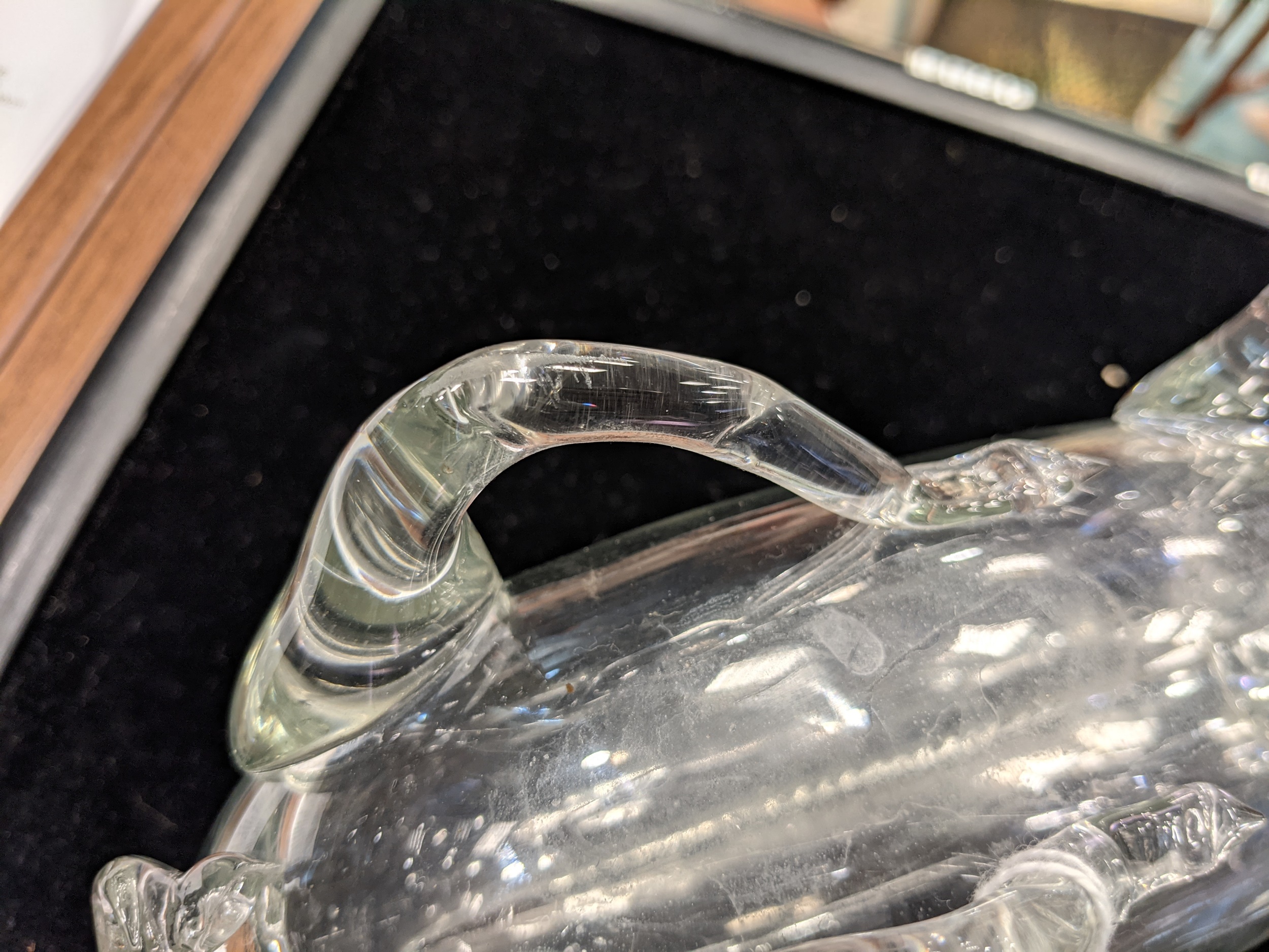 A 19TH CENTURY DANISH GLASS DECANTER - Image 6 of 16