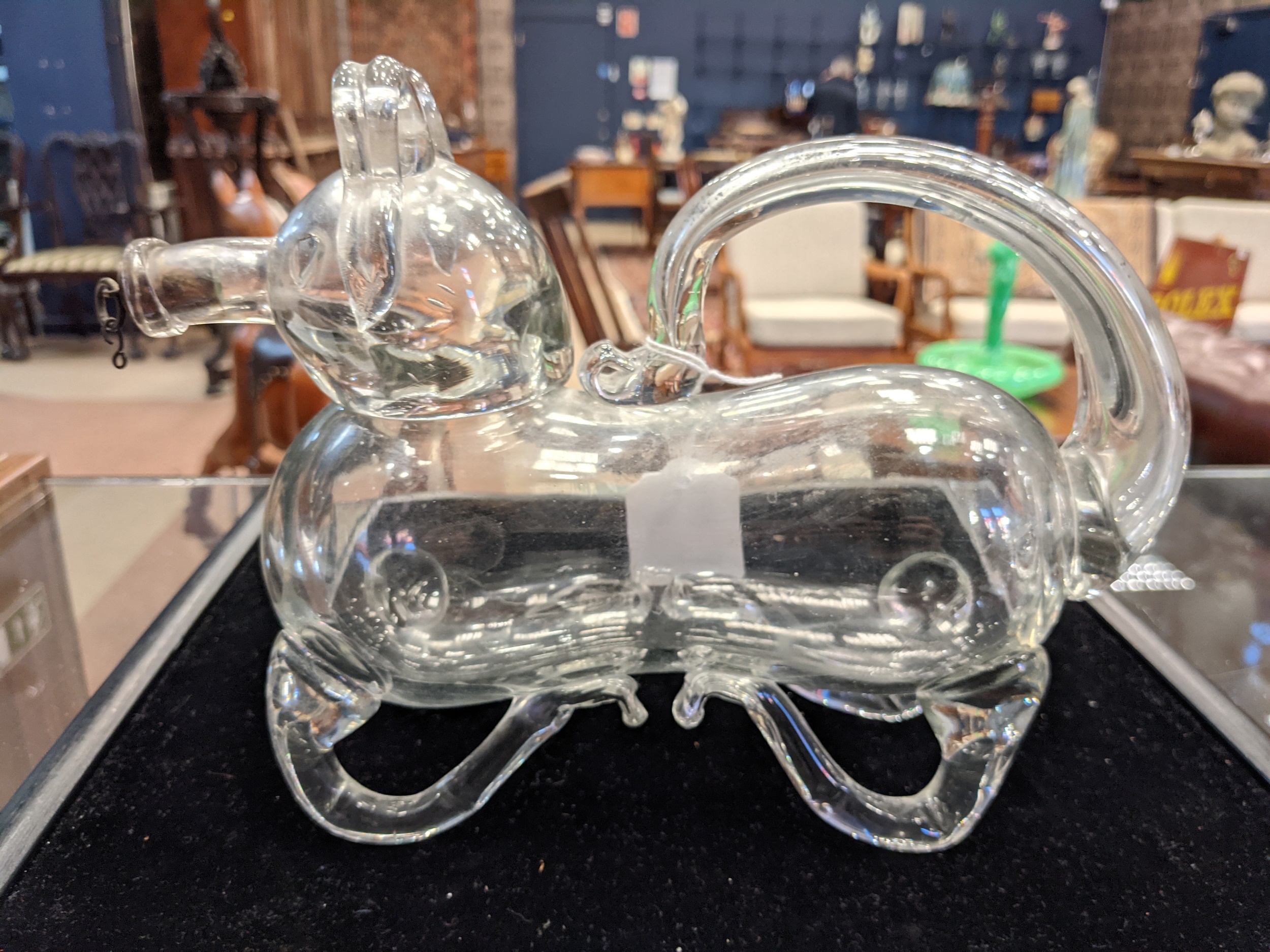 A 19TH CENTURY DANISH GLASS ZOOMORPHIC DECANTER - Image 9 of 13