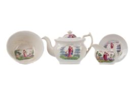 AN EARLY VICTORIAN FAITH, HOPE AND CHARITY TEA SERVICE