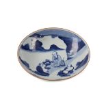 A 20TH CENTURY CHINESE BLUE AND WHITE BOWL