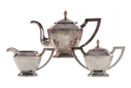 A CHINESE SILVER TEA SERVICE