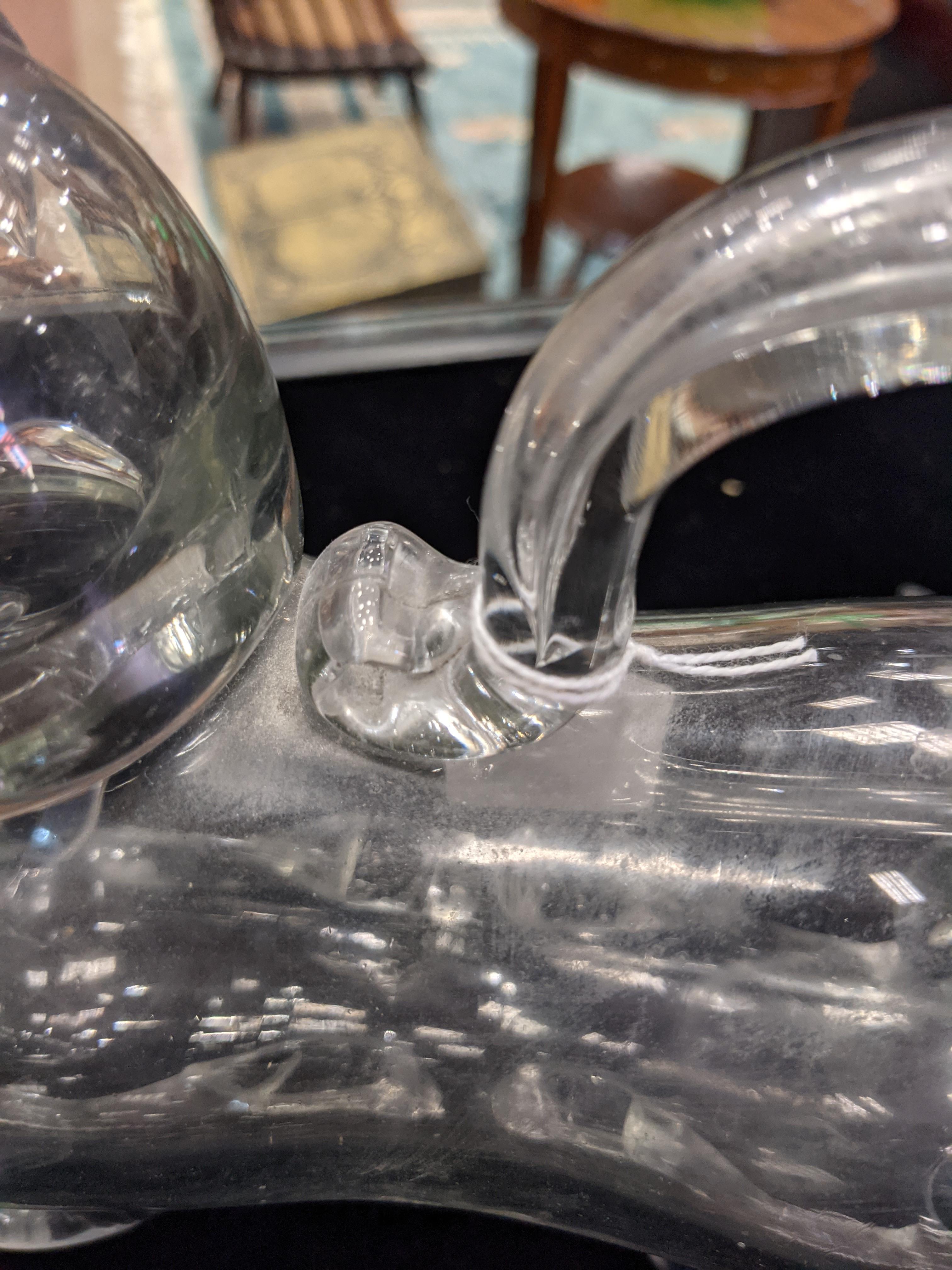 A 19TH CENTURY DANISH GLASS ZOOMORPHIC DECANTER - Image 7 of 13