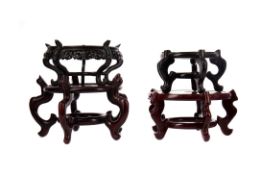 A COLLECTION OF FOUR CHINESE HARDWOOD STANDS