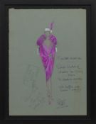 COSTUME DESIGN FOR THEATRE, A MIXED MEDIA BY RICHARD BERKELEY SUTCLIFFE