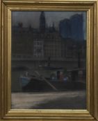 ACROSS THE CLYDE, A PASTEL BY WALTER PENDER