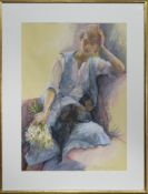 JOSEPHINE RESTING, A PASTEL BY JOSEPHINE GRAHAM