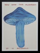 YOU WIN THIS MUSHROOM, A LITHOGRAPH BY DAVID SHRIGLEY