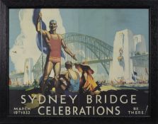 SYDNEY BRIDGE CELEBRATIONS, A VINTAGE POSTER BY DOUGLAS SHENTON ANNAND