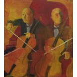 MUSICIANS, AN ACRYLIC BY ANDREI BLUDOV