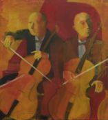 MUSICIANS, AN ACRYLIC BY ANDREI BLUDOV