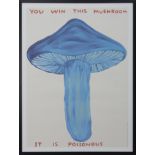 YOU WIN THIS MUSHROOM, A LITHOGRAPH BY DAVID SHRIGLEY