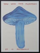 YOU WIN THIS MUSHROOM, A LITHOGRAPH BY DAVID SHRIGLEY