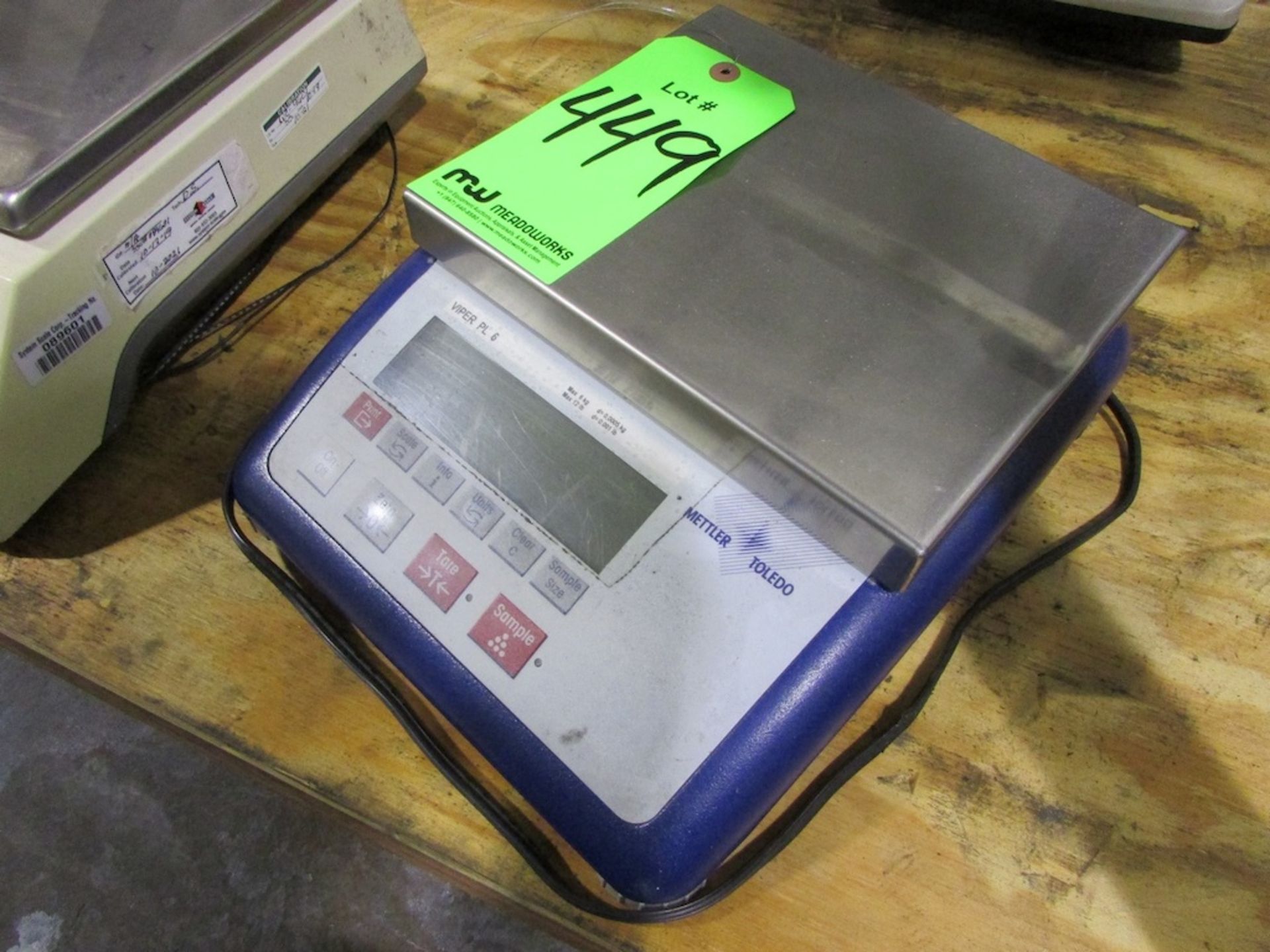 (1) Mettler Toledo Model Viper 12 Lb. x .001 Lb. Digital Platform Scale - Image 4 of 5