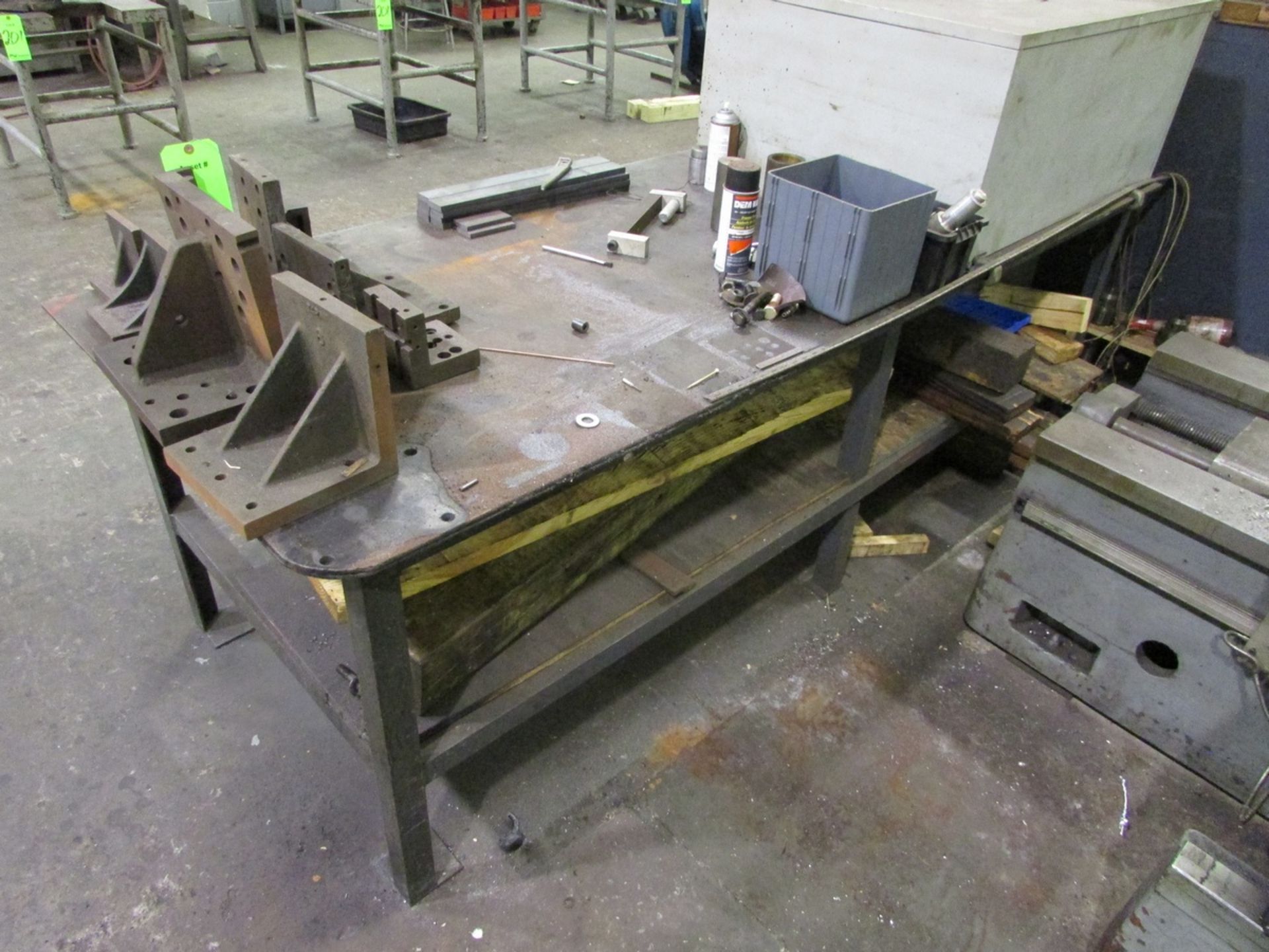 (1) 96"x36" Steel Workbench - Image 4 of 4