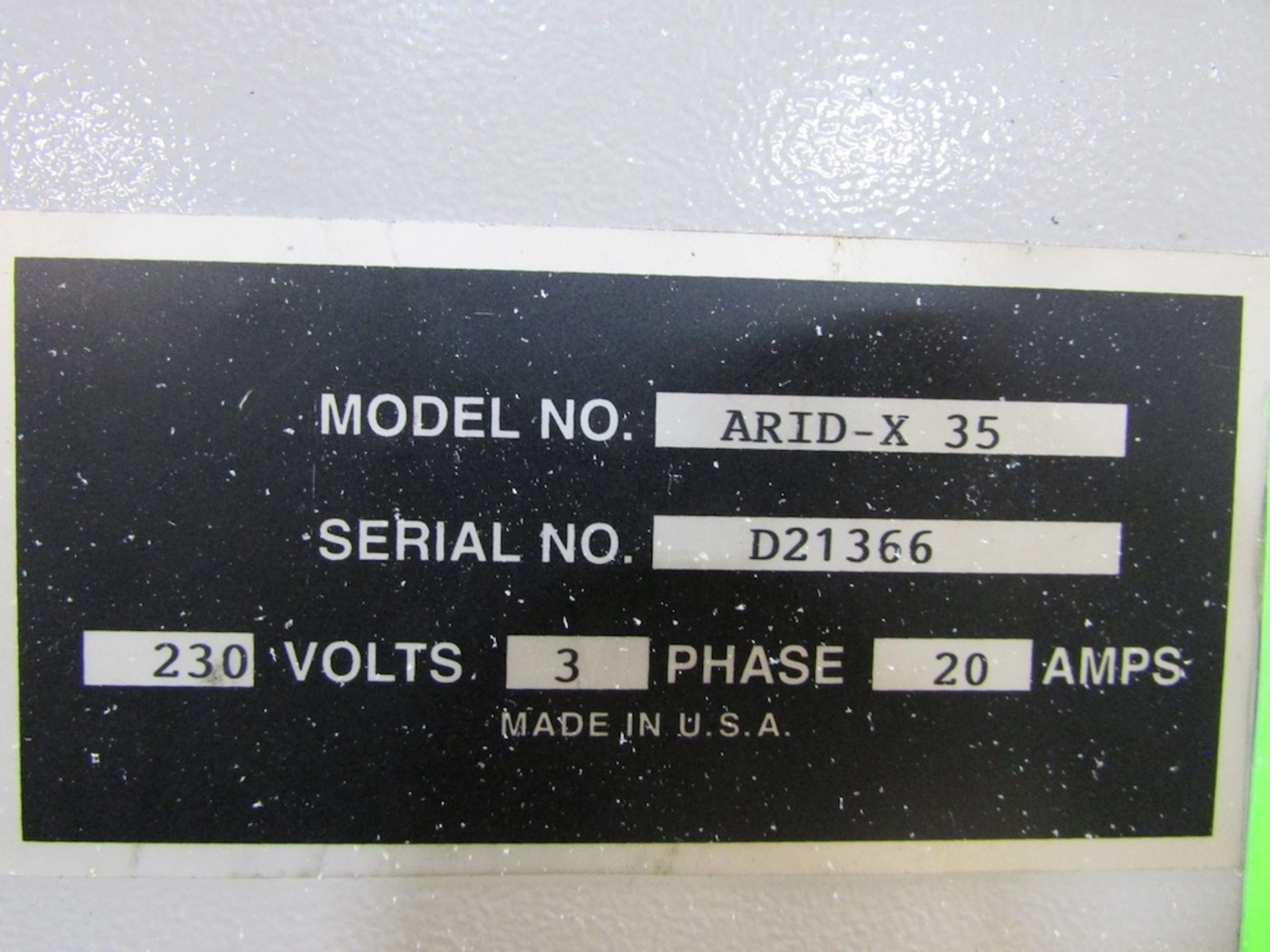 (1) IMS Co. Model ARID-X 35 Material Dryer - Image 8 of 9