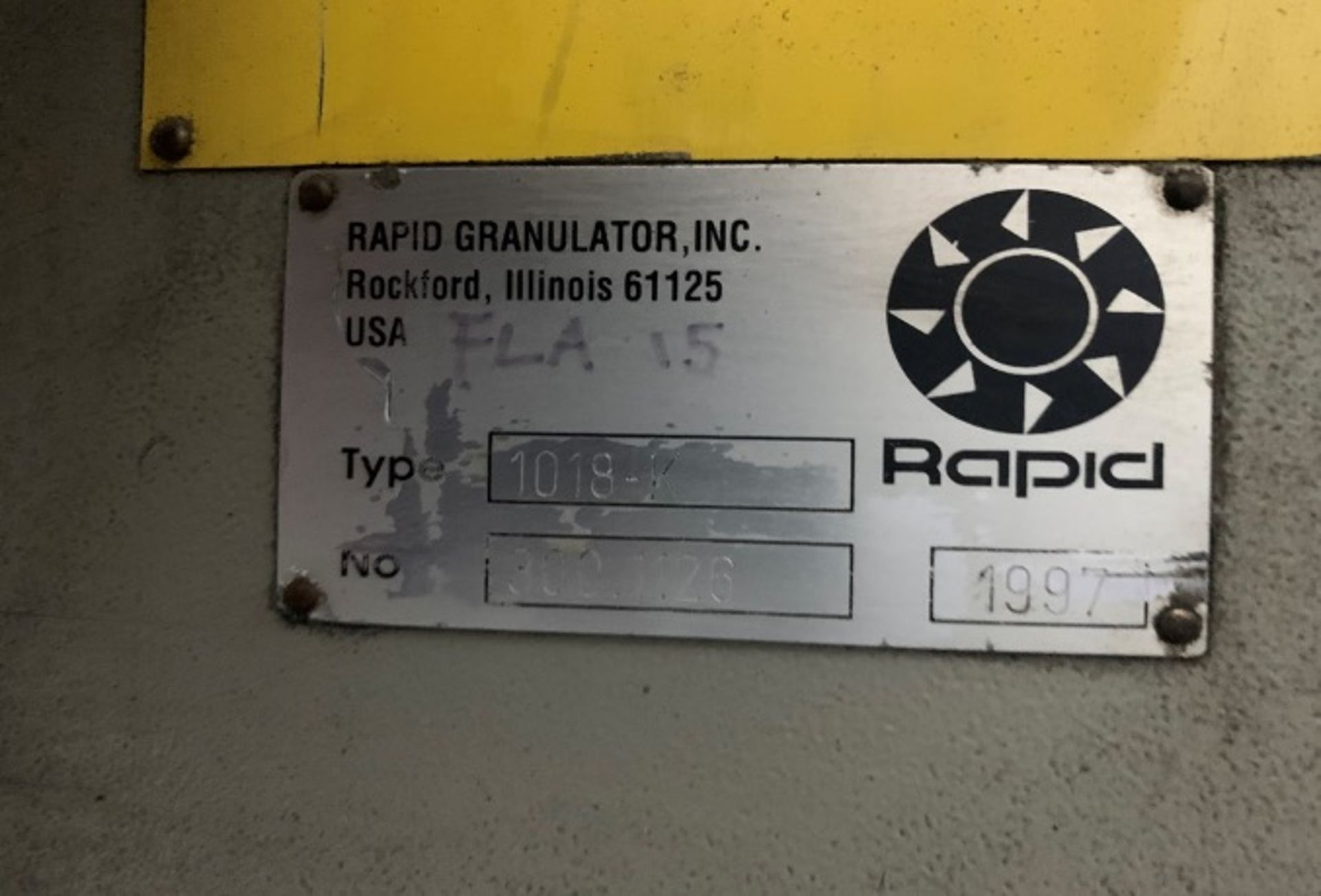 (1) Rapid 1018-K Granulator - Image 2 of 2
