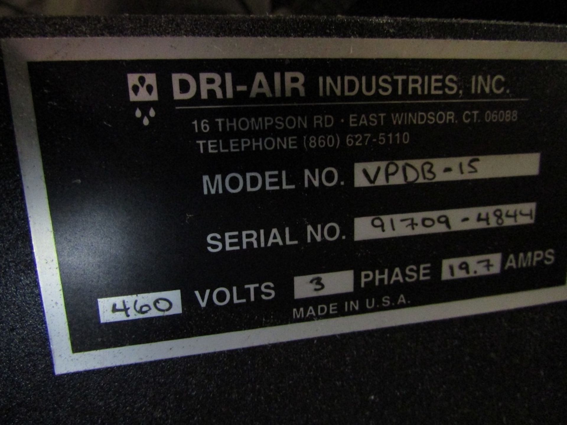 (1) Dri-Air Model VPDB-15 15HP Vacuum Pump - Image 7 of 8