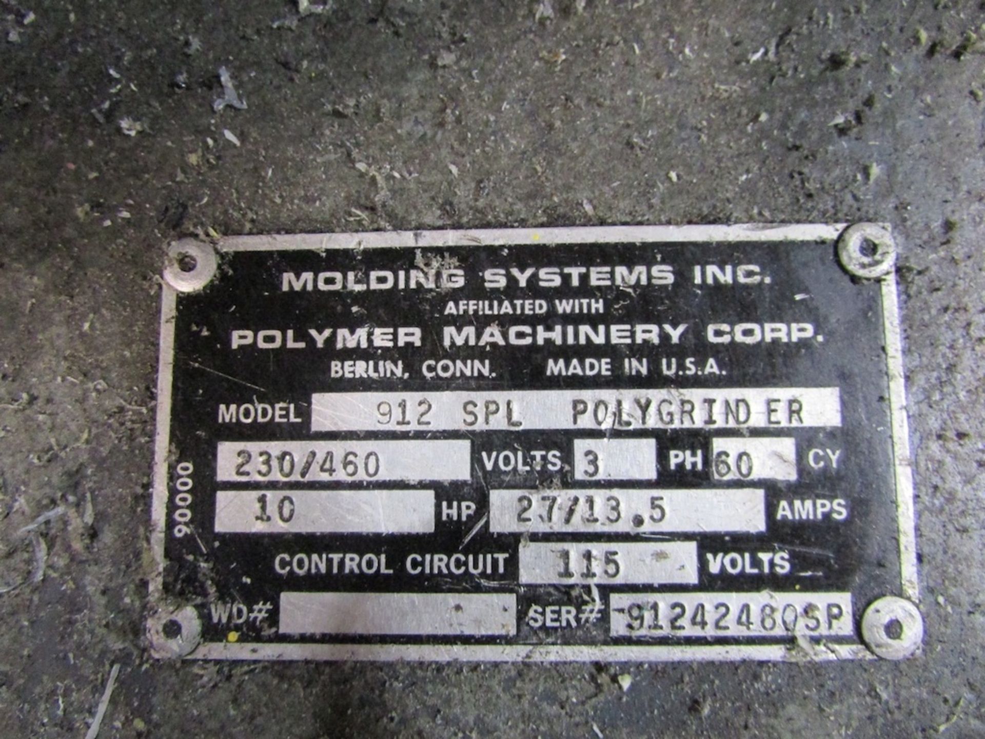 (1) Polymer Machinery Corp. Model 912-SPL Portable Granulator - Bild 6 aus 6
