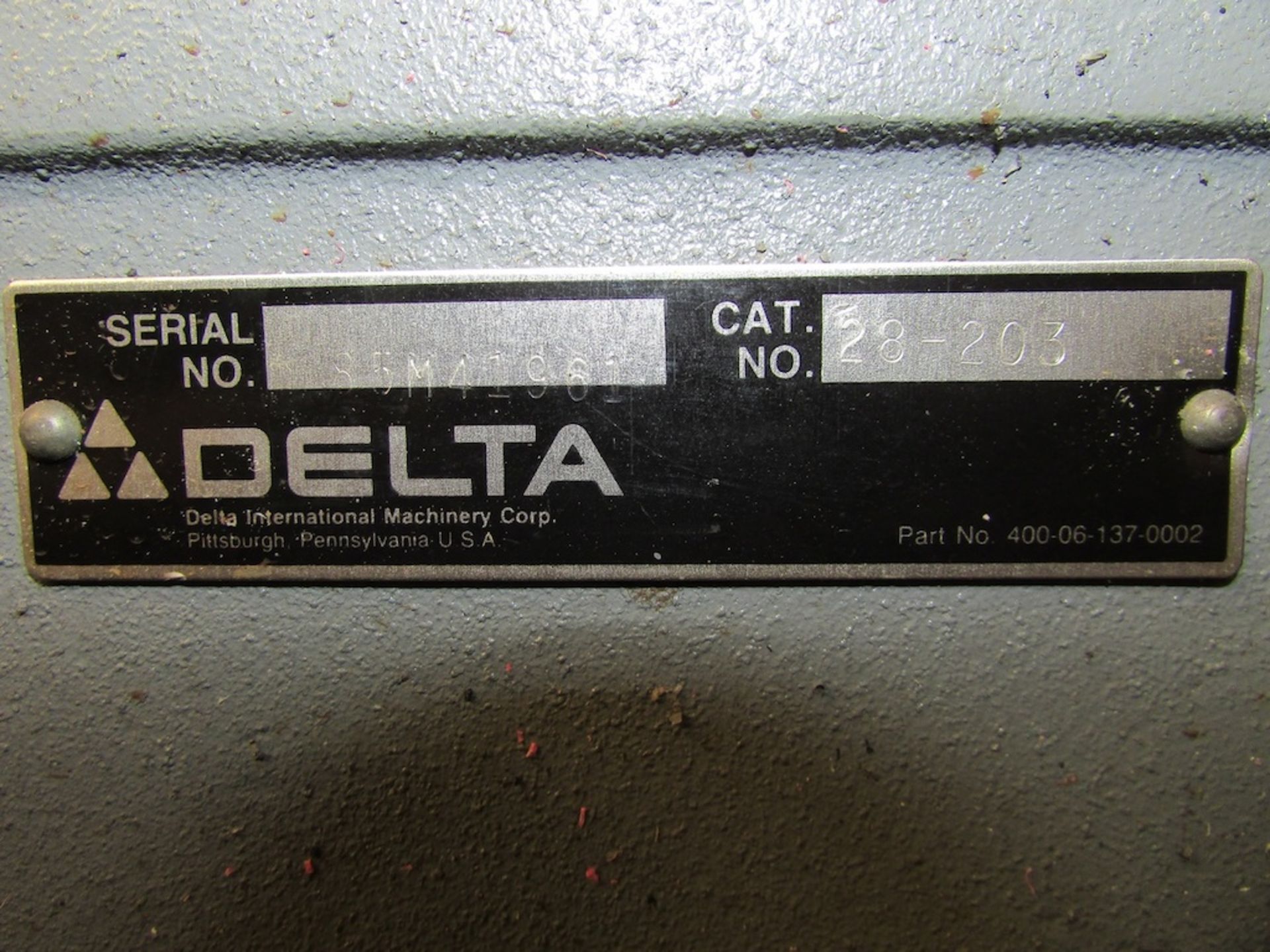 (1) Delta Cat. No. 28-203 13" Vertical Bandsaw - Image 6 of 6