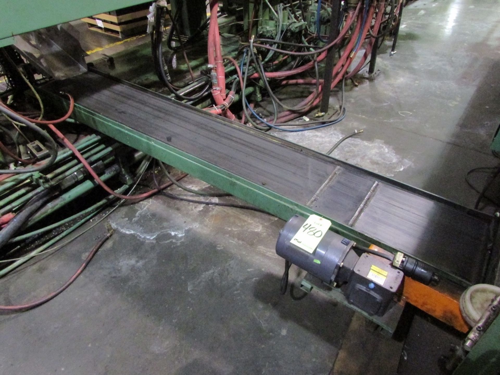 (1) 8'x14" Electric Belt Conveyor