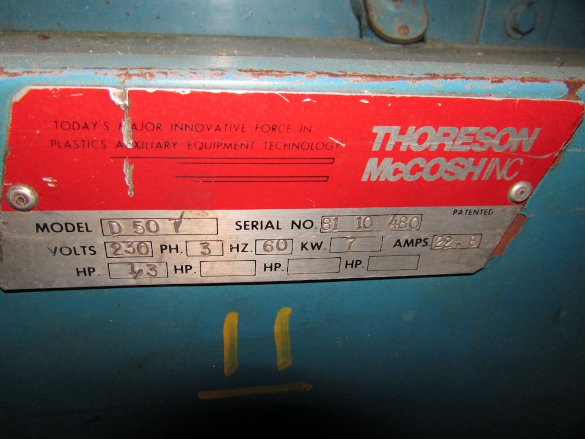 (1) Thoreson McCosh Inc. Model D 50 T Material Dryer - Image 7 of 8