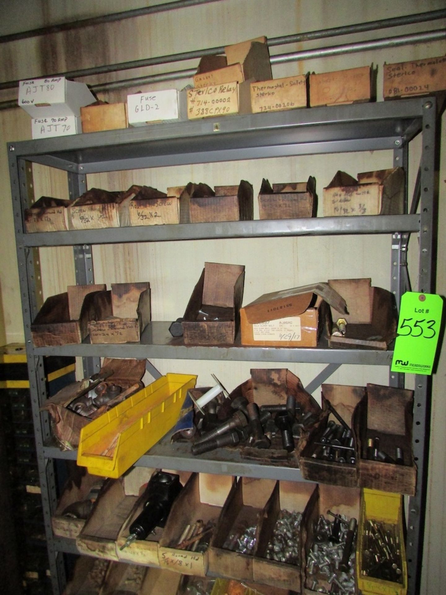 (8) Sections of Adj. Racking with Assorted Spare Parts and Contents - Bild 14 aus 19