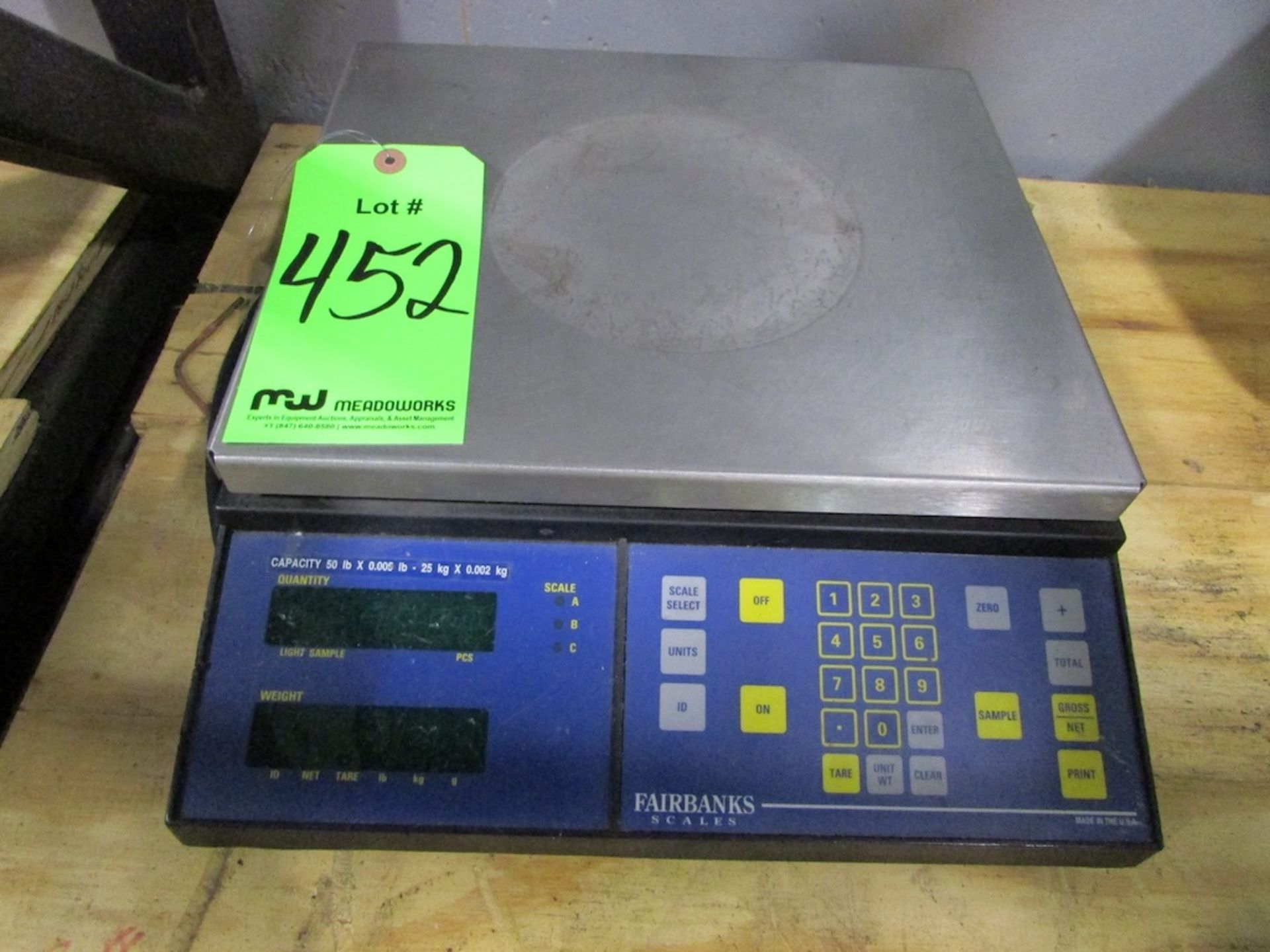 (1) Fairbanks Scales Model CTG-9850-C1 50 Lb. x .005 Lb. Digital Counting Scale - Image 2 of 5