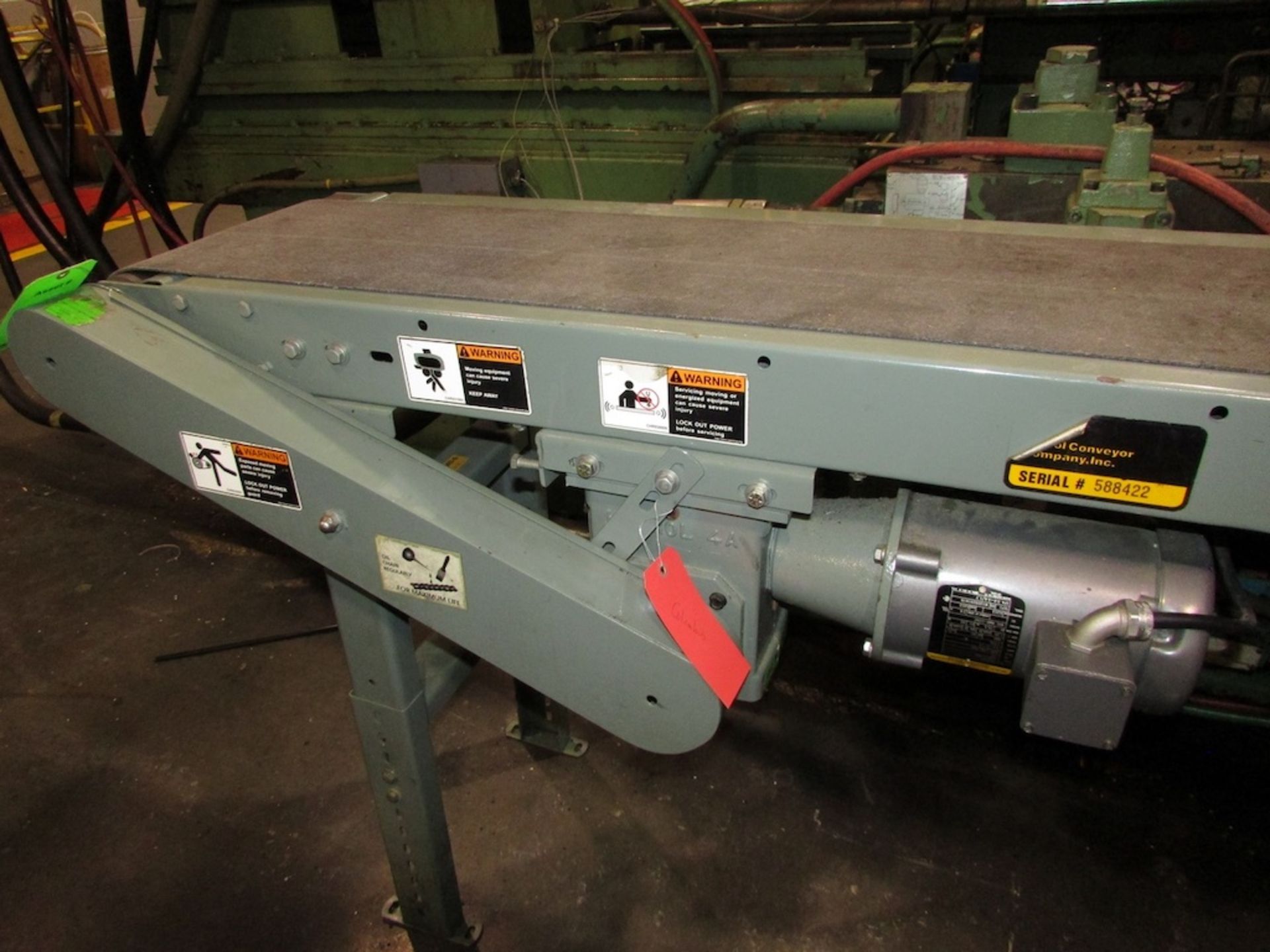 (1) Hytrol 11'x12" Electric Belt Conveyor - Image 3 of 4