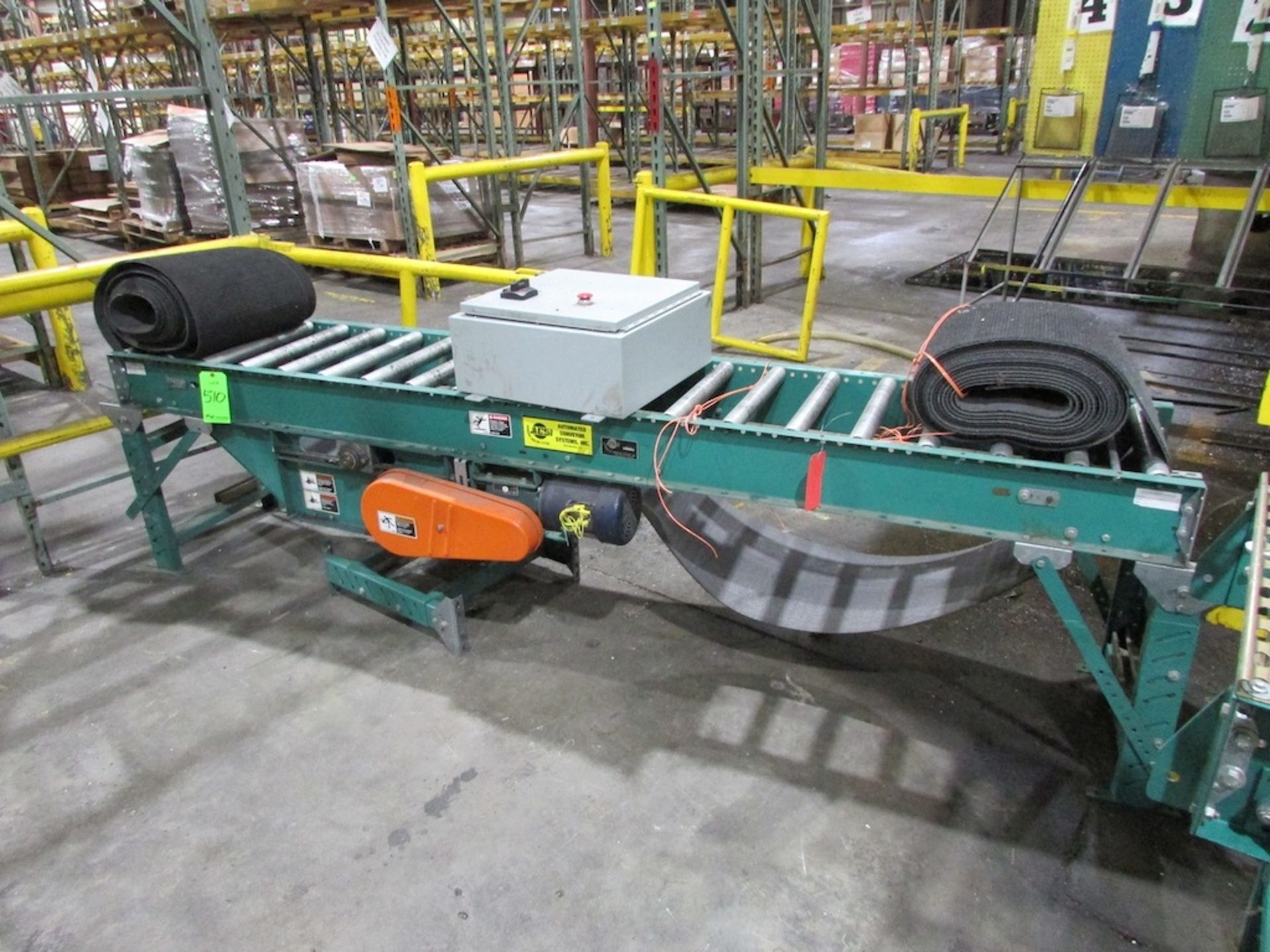 (1) Automated Conveyor System 23'x16" Electric Belt Conveyor