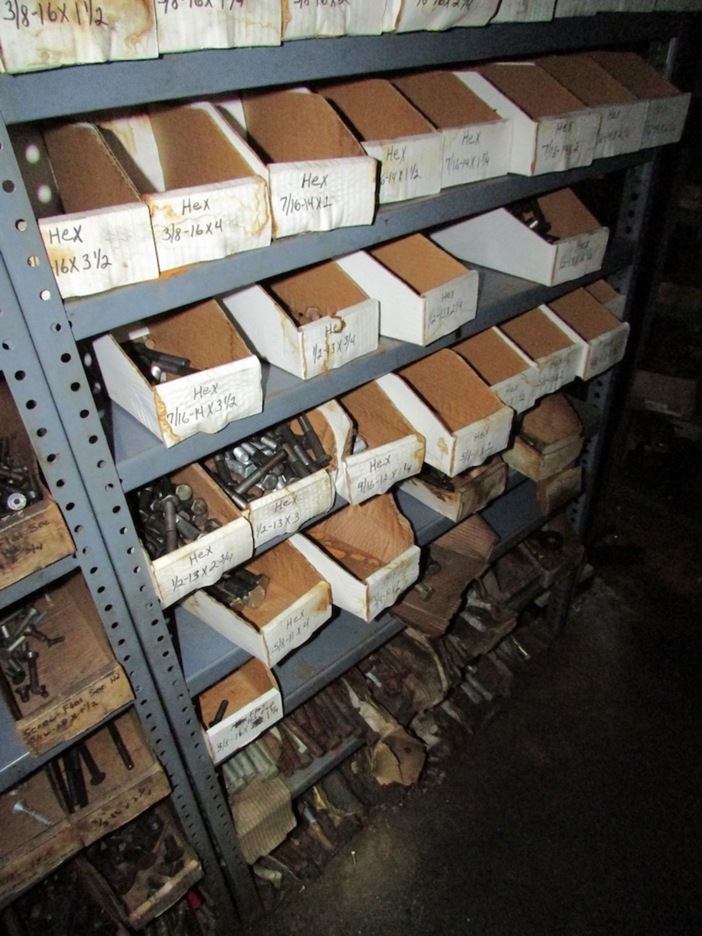 (8) Sections of Adj. Racking with Assorted Spare Parts and Contents - Bild 17 aus 19