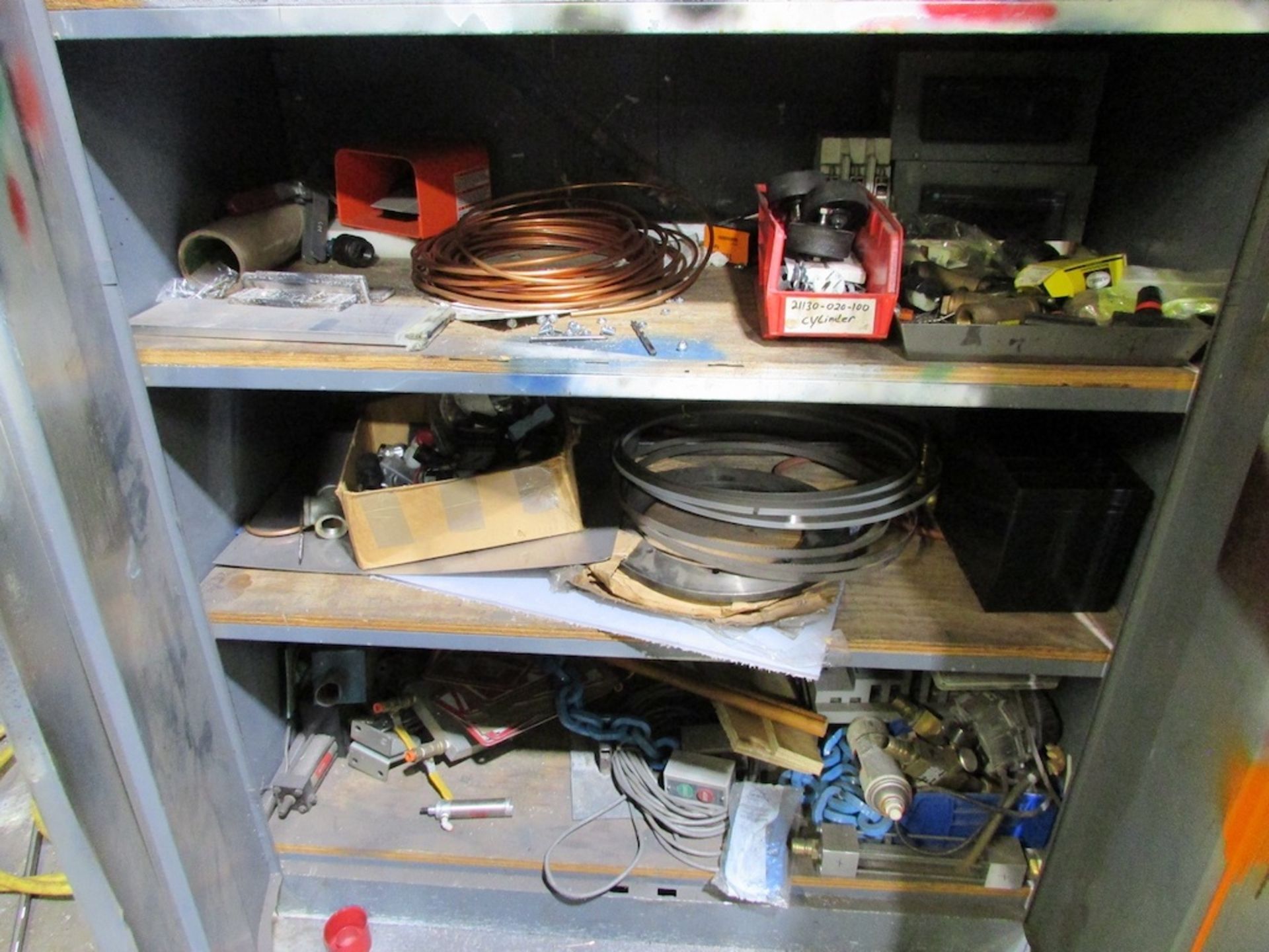 (6) 2- Door Cabinets and (2) 4-Drawer Parts Organizers with Assorted Spare Parts and Contents - Image 3 of 16