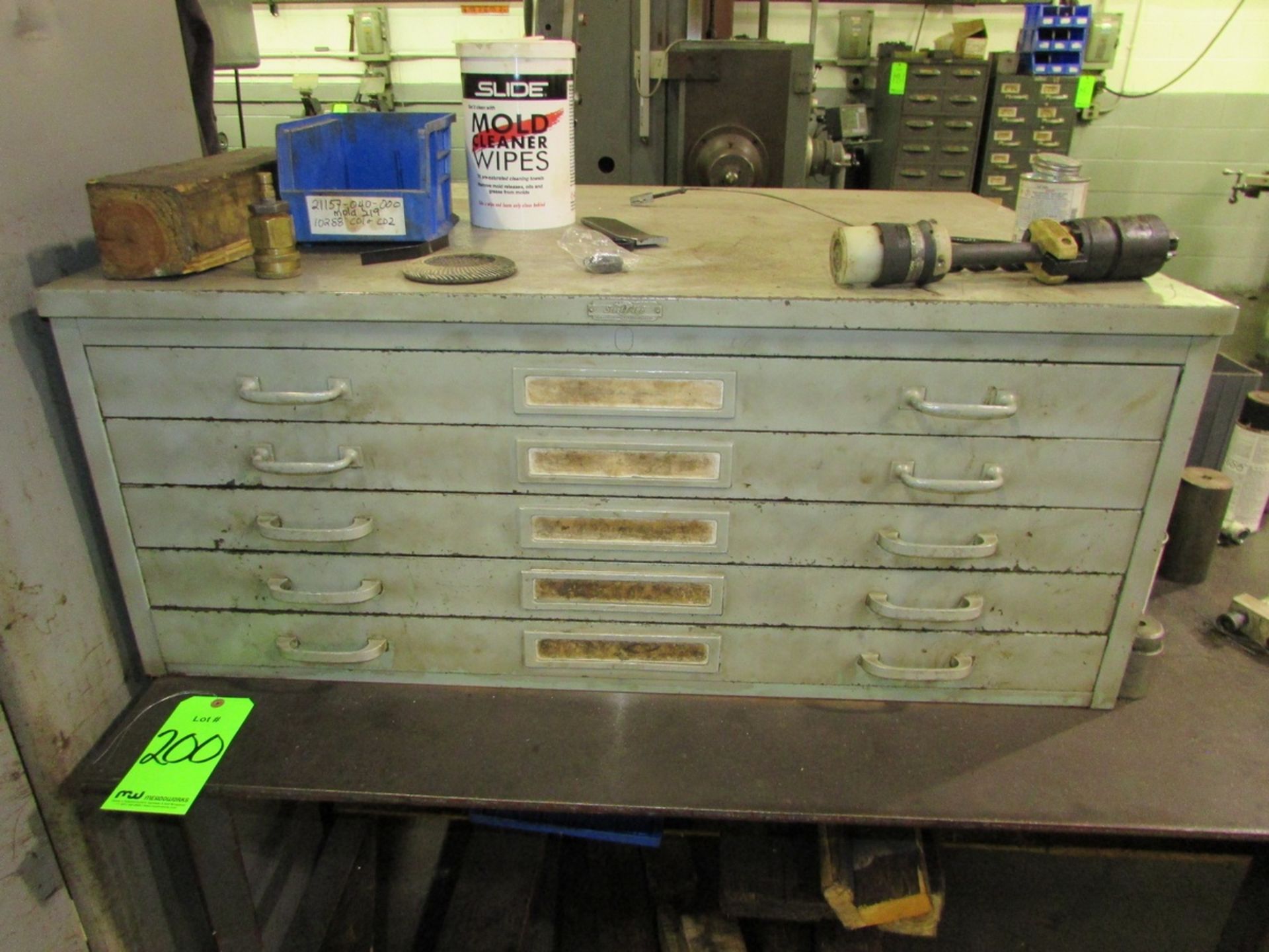 (1) 96"x36" Steel Workbench - Image 2 of 4