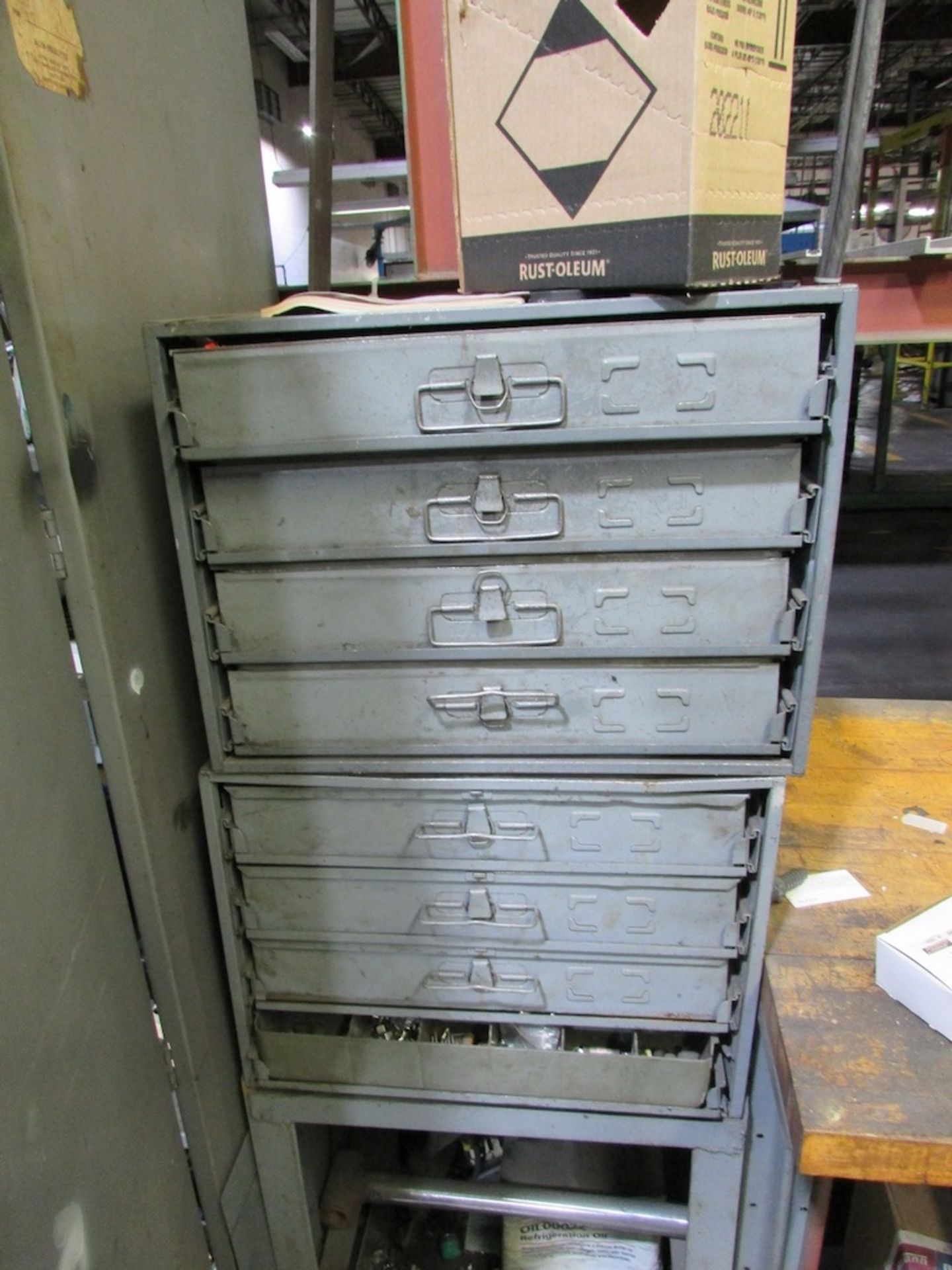 (6) 2- Door Cabinets and (2) 4-Drawer Parts Organizers with Assorted Spare Parts and Contents - Image 7 of 16