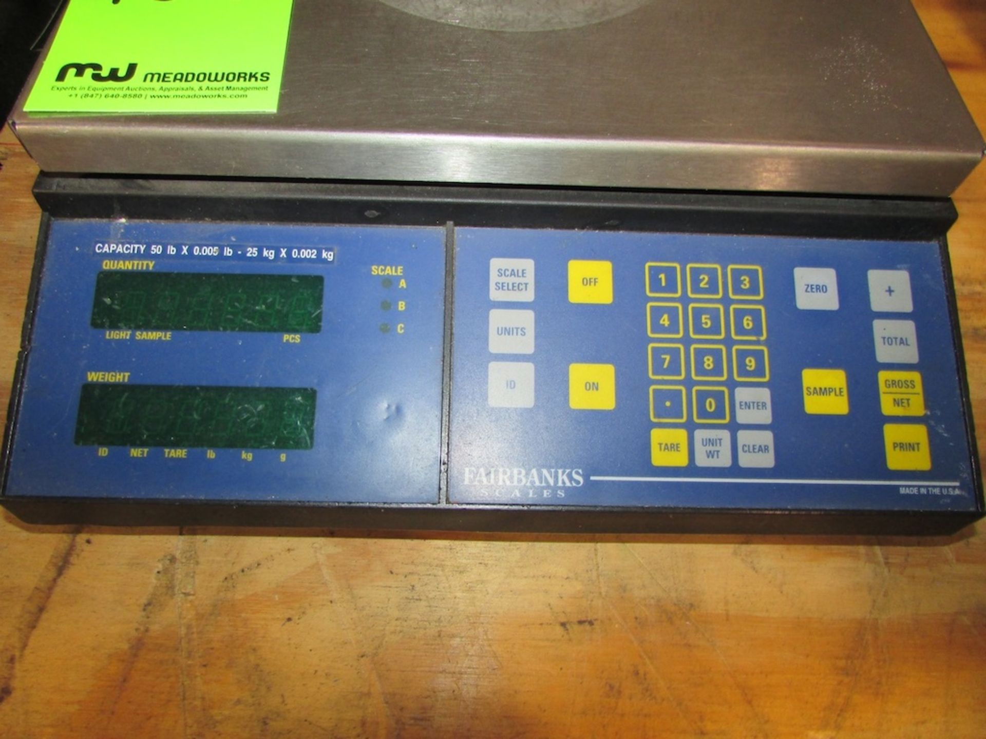 (1) Fairbanks Scales Model CTG-9850-C1 50 Lb. x .005 Lb. Digital Counting Scale - Image 3 of 5