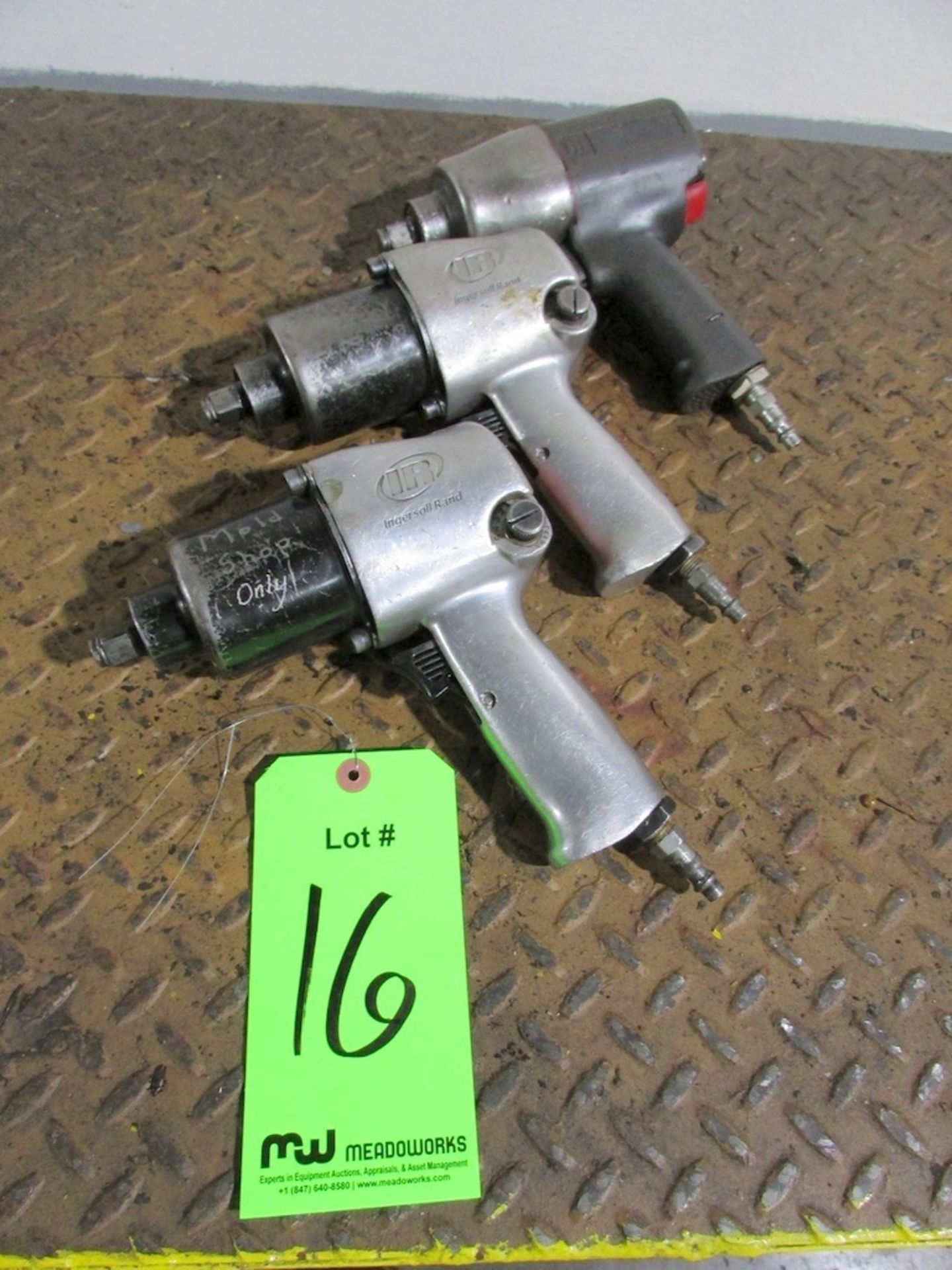 (3) Ingersoll Rand 1/2" Drive Pneumatic Impact Wrenches